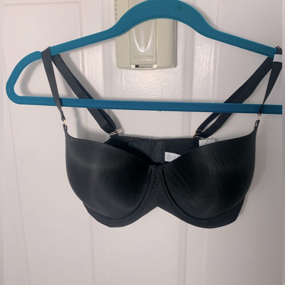 Aerie Bra 34E (2D) Underwire Lightly Padded Nylon Cups Black